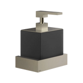 Gessi Rettangolo distributeur de savon noir en pierre frittée 20814